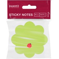 Бумага для заметок Axent с клейким слоем 70х70 мм 50 листов Цветок (2444-05-A)