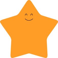 Бумага для заметок Axent с клейким слоем 70х70 мм 50 листов Звезда (2444-03-A)