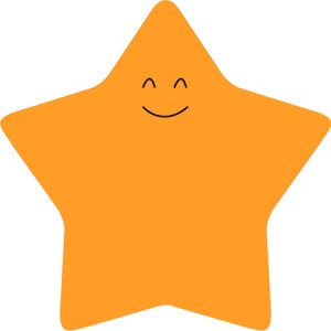 Бумага для заметок Axent с клейким слоем 70х70 мм 50 листов Звезда (2444-03-A)