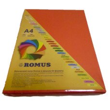 Папір кольоровий Romus A4 160 г/м2 100 аркушів CO44 Коралово-червоний (R50225) Папір кольоровий Romus A4 160 г/м2 100 аркушів CO44 Коралово-червоний (R50225)