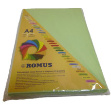 Папір кольоровий Romus A4 160 г/м2 100 аркушів MG28 Зелений (R51079) Папір кольоровий Romus A4 160 г/м2 100 аркушів MG28 Зелений (R51079)