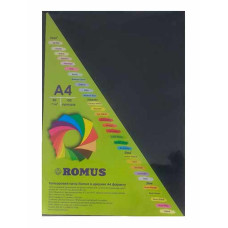 Бумага цветная Romus A4 80 г/м2 100 листов Черная (R50430)