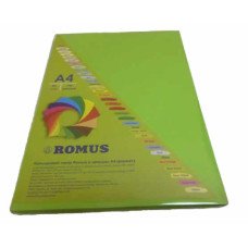 Бумага цветная Romus A4 80 г/м2 100 листов Ярко-зеленая (R51000)