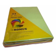 Бумага цветная Romus A4 80 г/м2 250 листов 5 цветов Mix Pastel (R50874)
