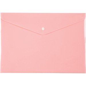 Папка-конверт на кнопке Axent Pastelini A4 Розовая (1412-10-A)