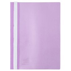 Папка-скоросшиватель Axent A4 с прозрачным верхом без перфорации Сиреневая (1317-36-A)