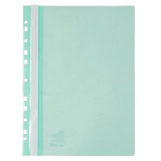 Папка-скоросшиватель Axent A4 с прозрачным верхом с перфорацией Мятная (1318-18-A)