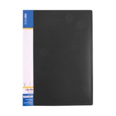 Папка-скоросшиватель Economix A4 Clip A Черная (E31201-01)
