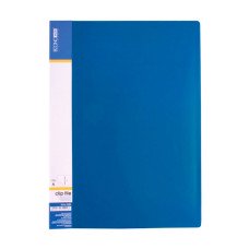 Папка-скоросшиватель Economix A4 Clip A Синяя (E31201-02)