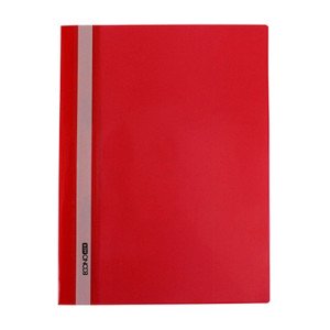 Папка-скоросшиватель Economix A4 с прозрачным верхом без перфорации Красная (E31511-03)