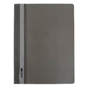 Папка-скоросшиватель Economix A4 с прозрачным верхом без перфорации Серая (E31511-10)