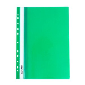 Папка-скоросшиватель Economix A4 с прозрачным верхом с перфорацией Зеленая (E31510-04)