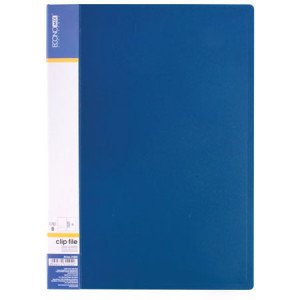 Папка с прижимом Economix A4 Синяя (E31202-02)