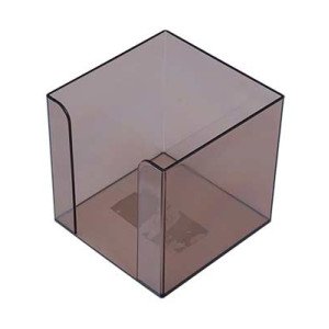 Пластиковый бокс для бумаги Арника 90х90х90 мм Дымчатый (83031)