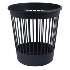 Пластиковая корзина для бумаг Арника круглая 10 л Черная (82061)