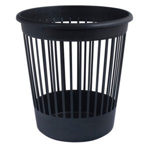Пластиковая корзина для бумаг Арника круглая 10 л Черная (82061)