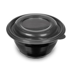 Супница с крышкой 500 мл Черная (ПП-117-500чорн)