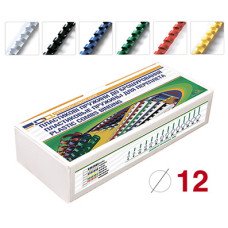 Пружина пластиковая D&A 12 мм 100 шт Белая (1220201120106)