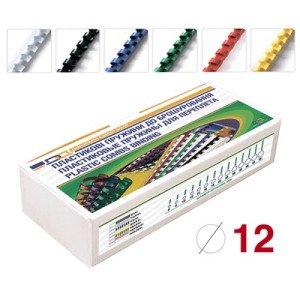 Пружина пластиковая D&A 12 мм 100 шт Черная (1220201120606)