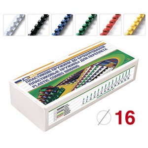 Пружина пластиковая D&A 16 мм 100 шт Белая (1220201160106)