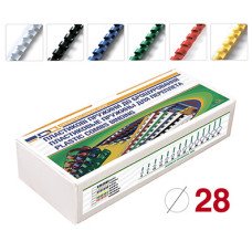 Пружина пластиковая D&A 28 мм 50 шт Белая (1220201280106)