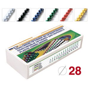 Пружина пластиковая D&A 28 мм 50 шт Белая (1220201280106)