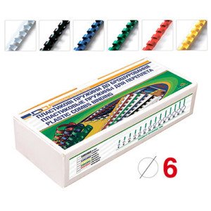 Пружина пластиковая D&A 6 мм 100 шт Белая (1220201060106)