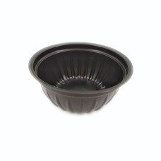 Контейнер одноразовый круглый без крышки 50 мл Черный (ПС-390чорн)