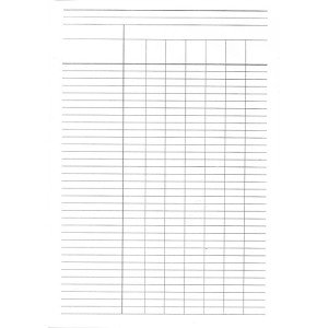 Пустографка А4 офсетная односторонняя вертикальная 100 лист. блок (R44364)