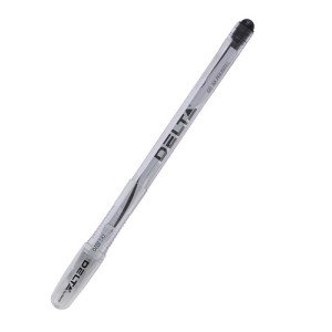 Ручка гелева Delta by Axent Чорна 0.5 мм (DG2020-01)