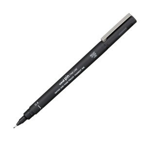 Ручка лайнер Uni Pin Fine Line Черная 0.2 мм (PIN02-200.Black)