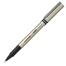 Ручка ролер Uni-Ball Fine Deluxe Синя 0.7 мм Золотий корпус (UB-177.Blue)