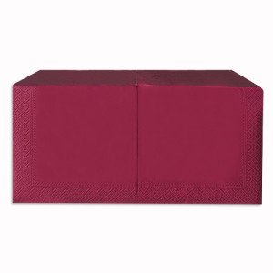 Салфетки Alsupak двухслойные 33х33 см 250 шт. Бордовые (390370)