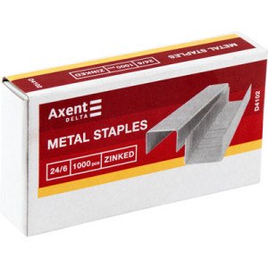 Скобы Axent Delta № 24/6 1000 шт. (D4102) Скобы Axent Delta № 24/6 1000 шт. (D4102)