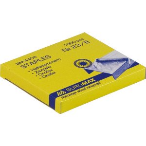 Скобы Buromax Люкс №23/8 1000 шт. (BM.4404)