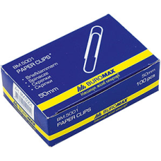 Скріпки закруглені Buromax 50 мм 100 шт Нікельовані (BM.5001) Скріпки закруглені Buromax 50 мм 100 шт Нікельовані (BM.5001)