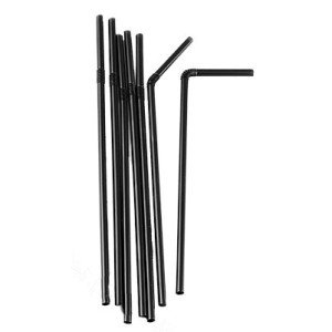 Соломка Украины 210х4,8 мм гофрированная Черная 1000 шт (03-0002)