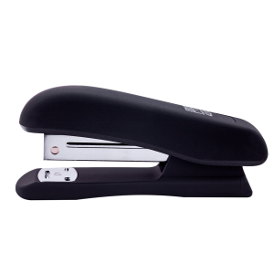 Степлер пластиковий Buromax Rubber Touch №24/6-26/6 20 арк Чорний (BM.4202-01) 