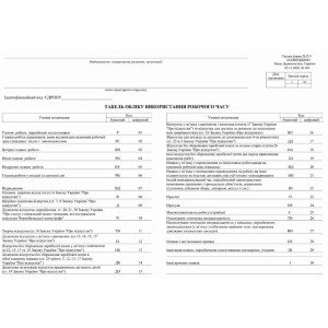 Табель учета времени А3 офсетный двухсторонний 100 лист. блок (R44078) Табель учета времени А3 офсетный двухсторонний 100 лист. блок (R44078)