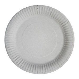 Тарелка картонная Украина d190 мм 100 шт. Белая (Д19)