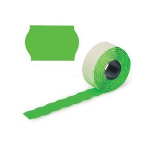 Ценники 26х12 мм А12 фигурные Зеленые 6 м (20609)