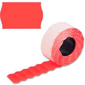 Ценники 26х12 мм N1 фигурные Красные 1000 шт. (251207)