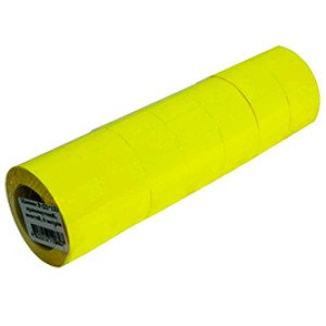 Ценники 26х16 мм А16 прямоугольные Желтые 6 м (27010)