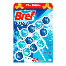 Туалетні блоки для унітаза Bref Сила Актив Океанський бриз 150 г (53494)