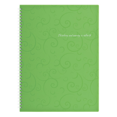 Зошит Buromax Barocco A4 80 аркушів пластикова обкладинка у клітинку Салатовий (BM.2446-615) Зошит Buromax Barocco A4 80 аркушів пластикова обкладинка у клітинку Салатовий (BM.2446-615)