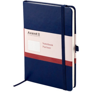 Записна книга Axent Partner Lux A5- 96 аркушів у клітинку Синя (8202-02-A)