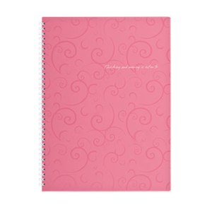 Тетрадь Buromax Barocco A4 80 листов пластиковая обложка в клеточку розовый (BM.2446-610) Тетрадь Buromax Barocco A4 80 листов пластиковая обложка в клеточку розовый (BM.2446-610)